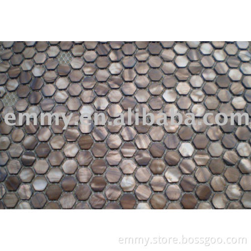 Freshwater shell ceramic mosaic